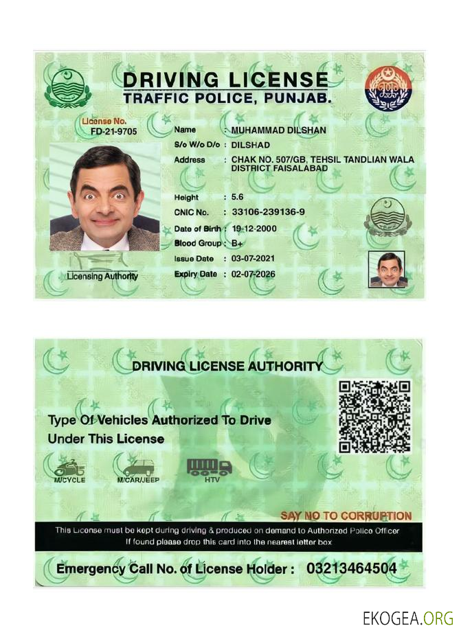 India Punjab driving license 2021 present